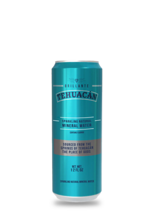 Tehuacán Brillante Sparkling Mineral Water Original (12oz) Can – 24 Pack